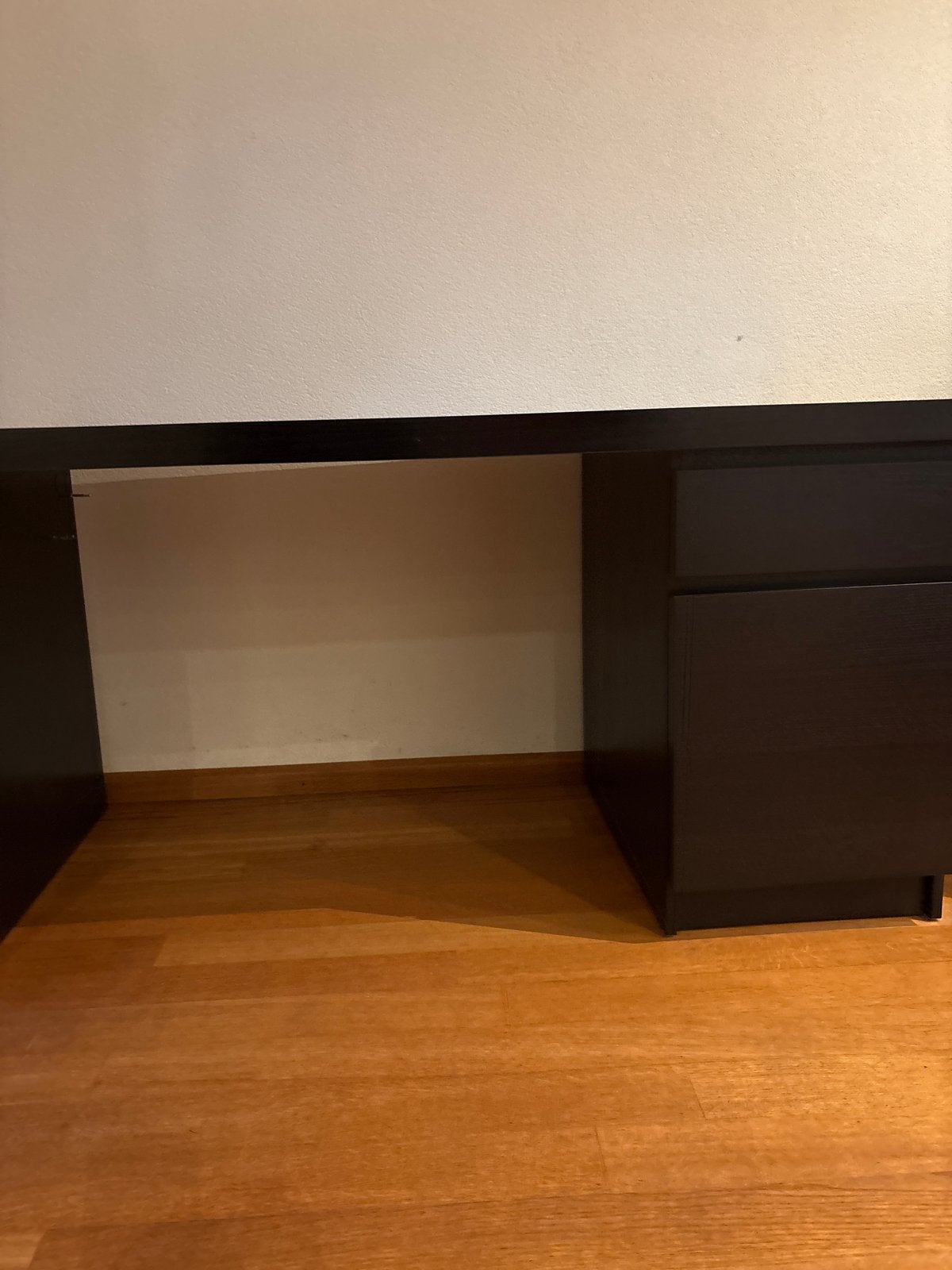 IKEA Kallax Bureau - Donkerbruin met lades, Ophalen, Zwart, Gebruikt, Met lades