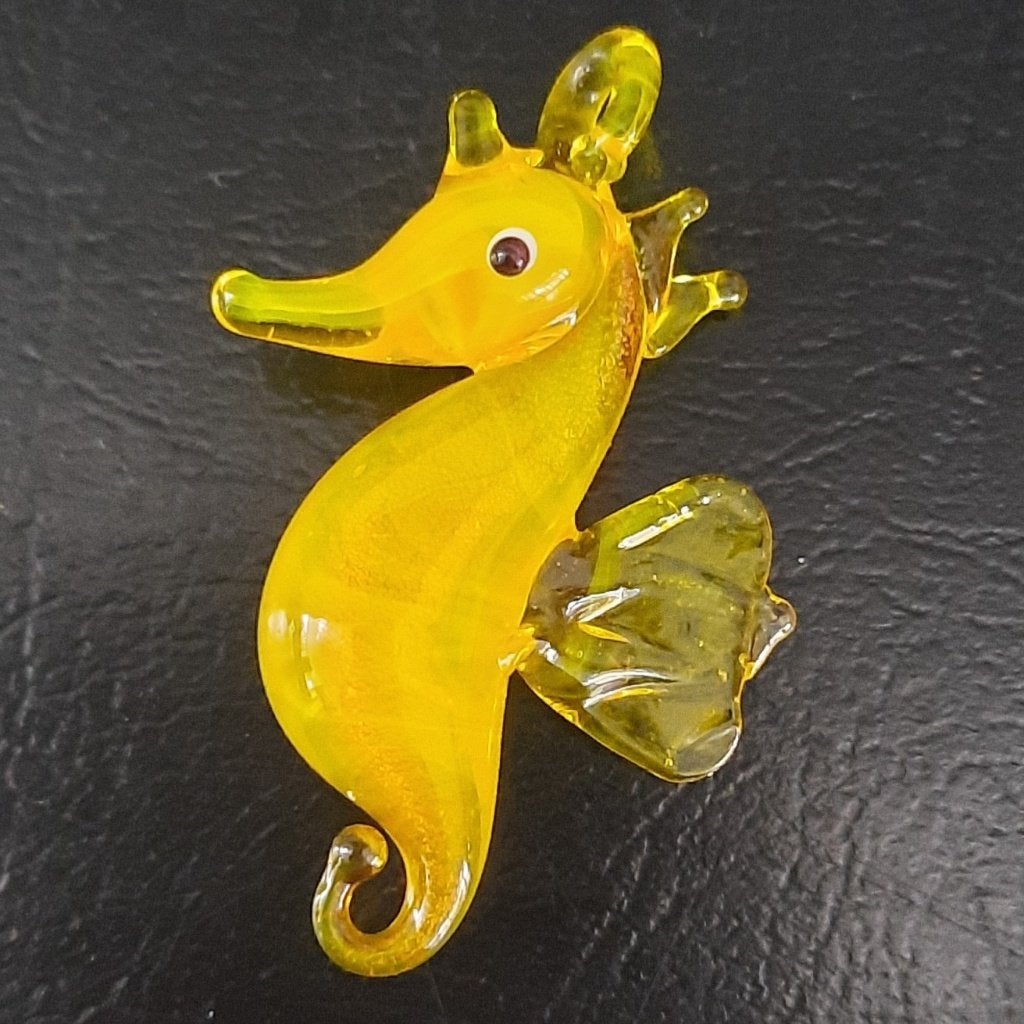 Bedel zeepaardje glas glazen hanger seahorse charm pendant, Sieraden, Tassen en Uiterlijk, Bedels, Overige merken, Nieuw, 1 bedel