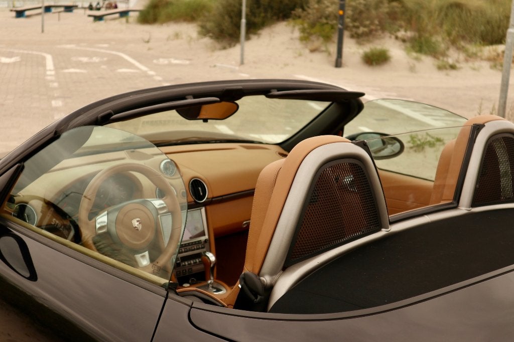 Porsche Boxster 987 2.7 Tiptronic 2008 Sport Chrono PASM, Auto's, Porsche, Achterwielaandrijving, Beige, Zwart, 245 pk