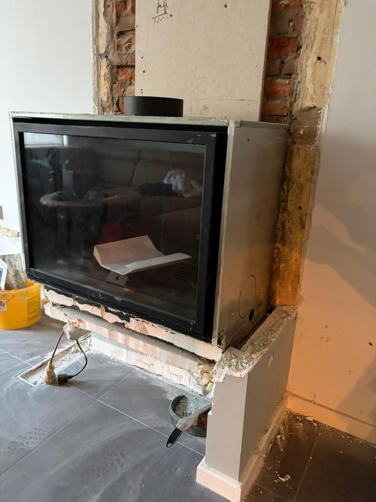 Inbouw Gaskachel - Modern Design en Efficiënte Warmte, Huis en Inrichting, Kachels, Gebruikt, Inbouw, Gaskachel, Gas, Ophalen
