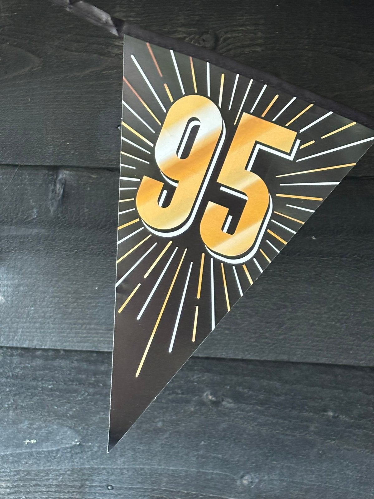 95 jaar!, Hobby en Vrije tijd, Feestartikelen, Ophalen of Verzenden, Gebruikt, Versiering, Verjaardag