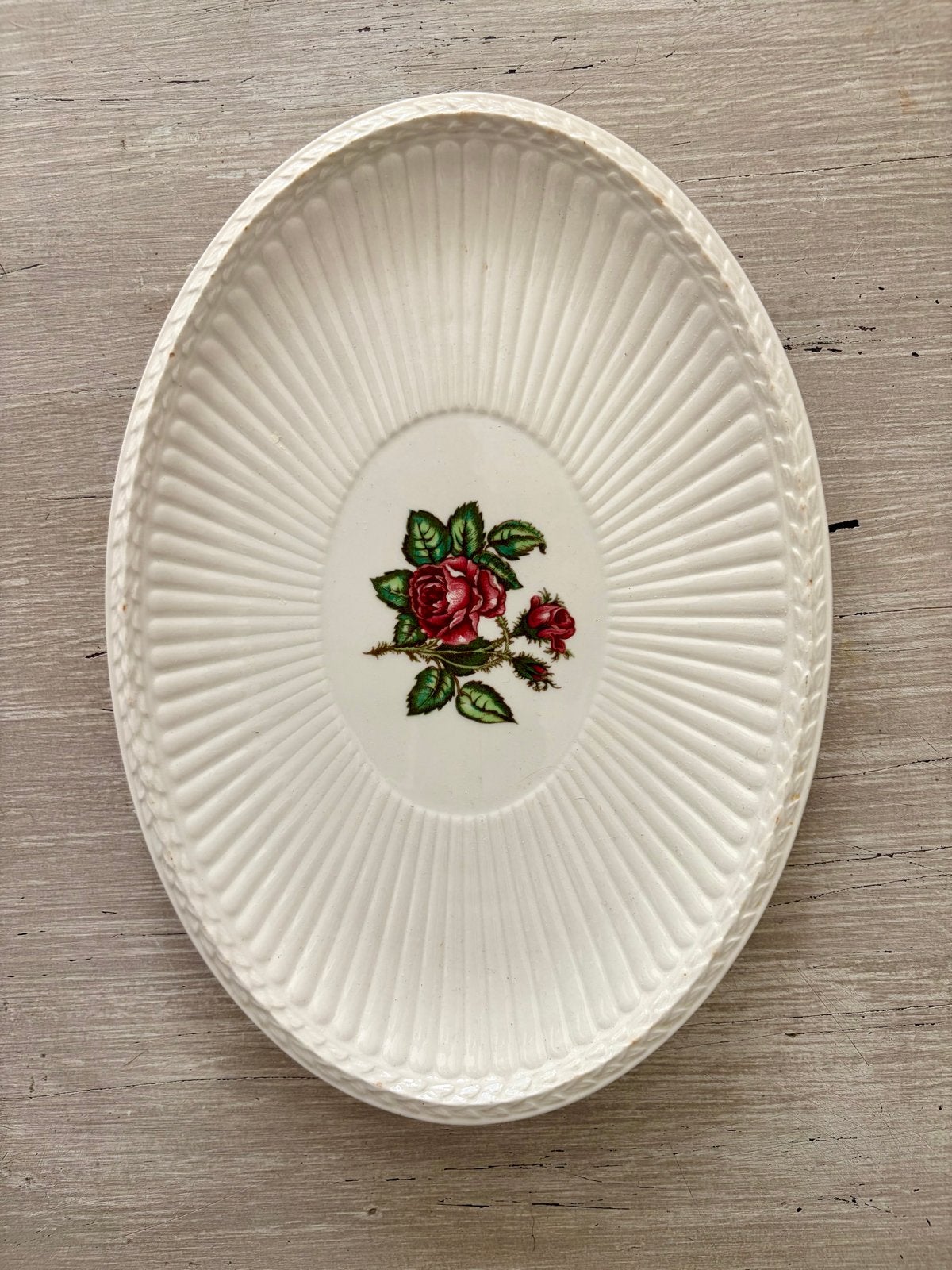 Ovale schaal wedgwood Moss Rose, Ophalen