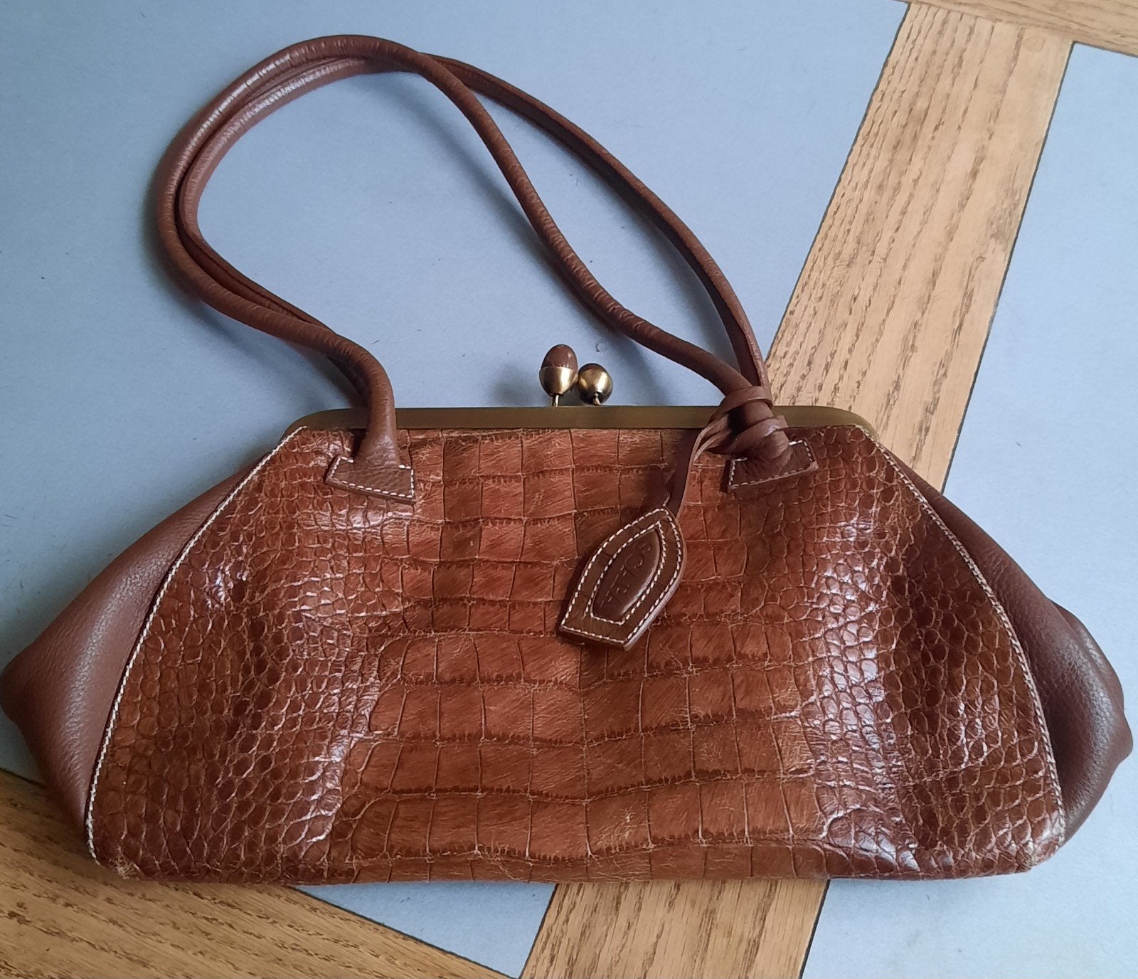 prachtige leren schoudertas van Scapa accessories, Ophalen of Verzenden, Bruin, Schoudertasje