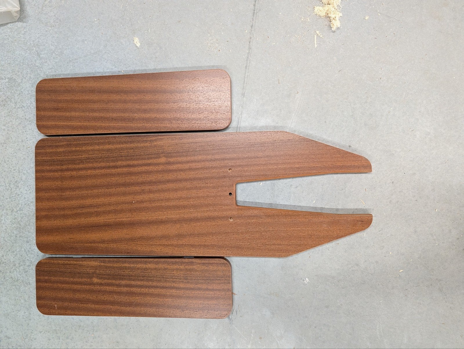 Mahonie gefineerde tafel voor Dehler boot, Ophalen of Verzenden, Nieuw, Interieur en Kussens