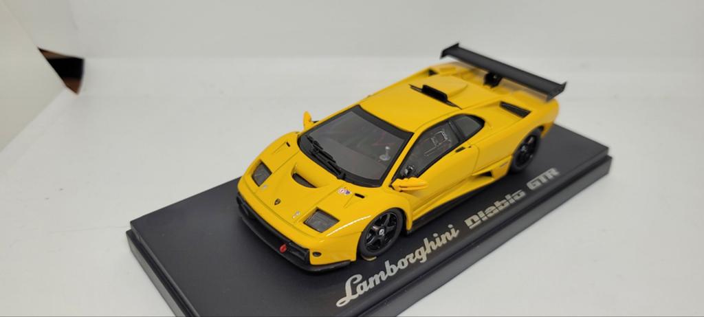 Kyosho Lamborghini Diablo GTR metallic yellow, Ophalen of Verzenden, Zo goed als nieuw, Auto, Kyosho