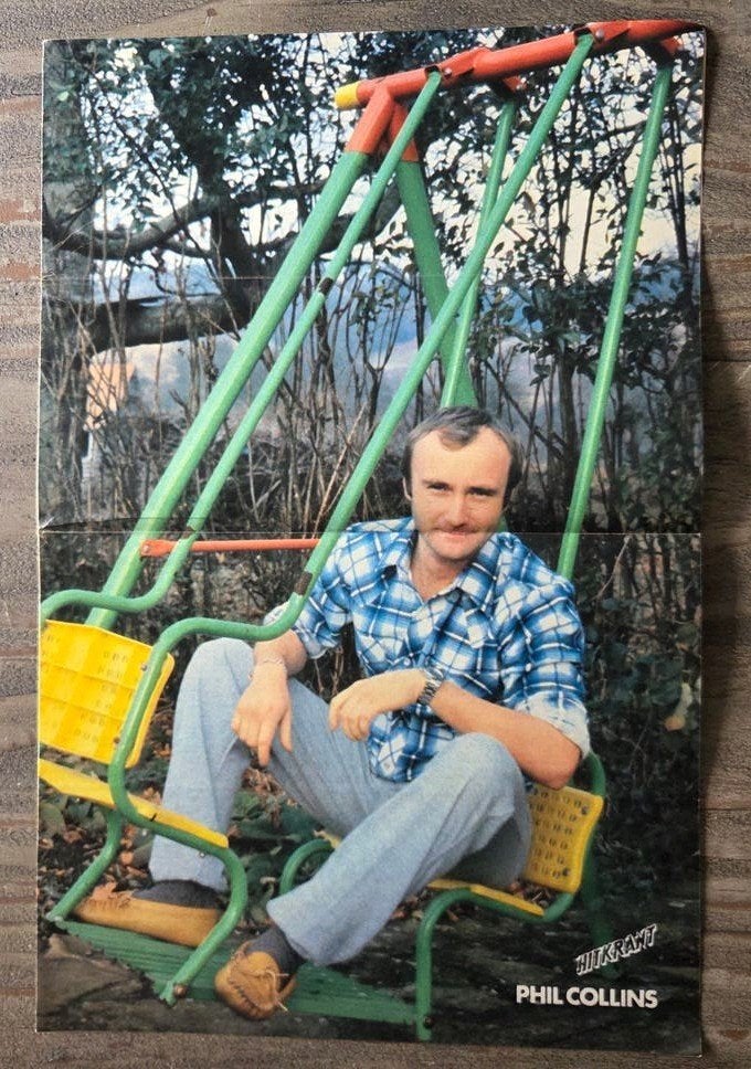 Phil Collins Hitkrant Poster, Ophalen of Verzenden, Zo goed als nieuw, A1 t/m A3, Muziek