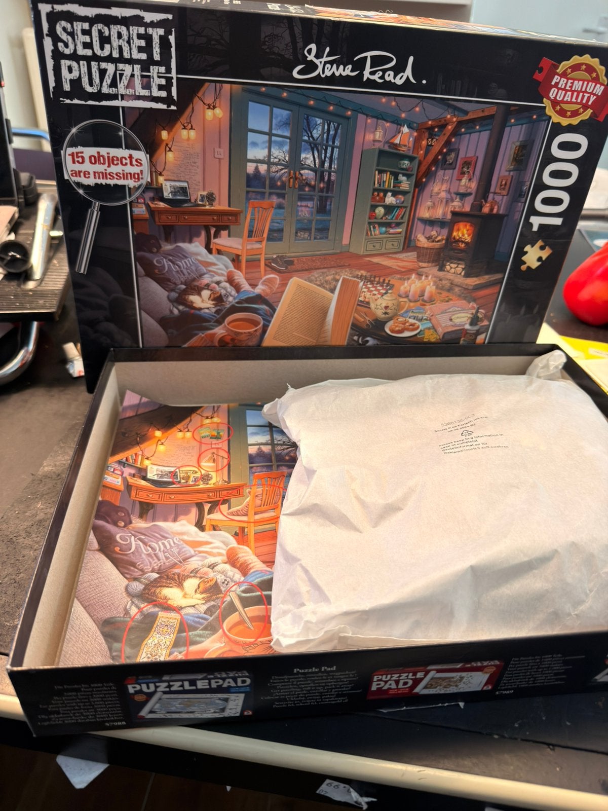 Twee aparte legpuzzels :lochems cafe en secret puzzle, Ophalen of Verzenden, 500 t/m 1500 stukjes, Zo goed als nieuw