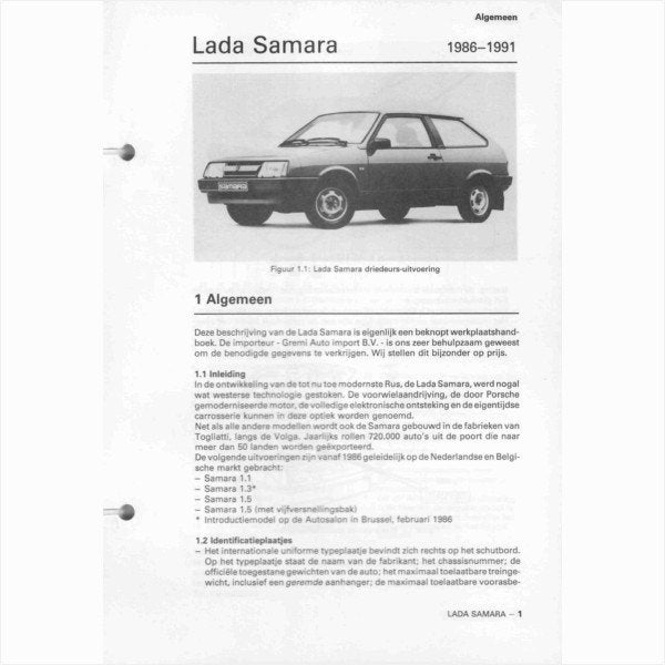 Lada Samara Vraagbaak losbladig 1986-1991 #1 Nederlands, Boeken, Auto's | Boeken, Ophalen of Verzenden, Gelezen, Overige merken