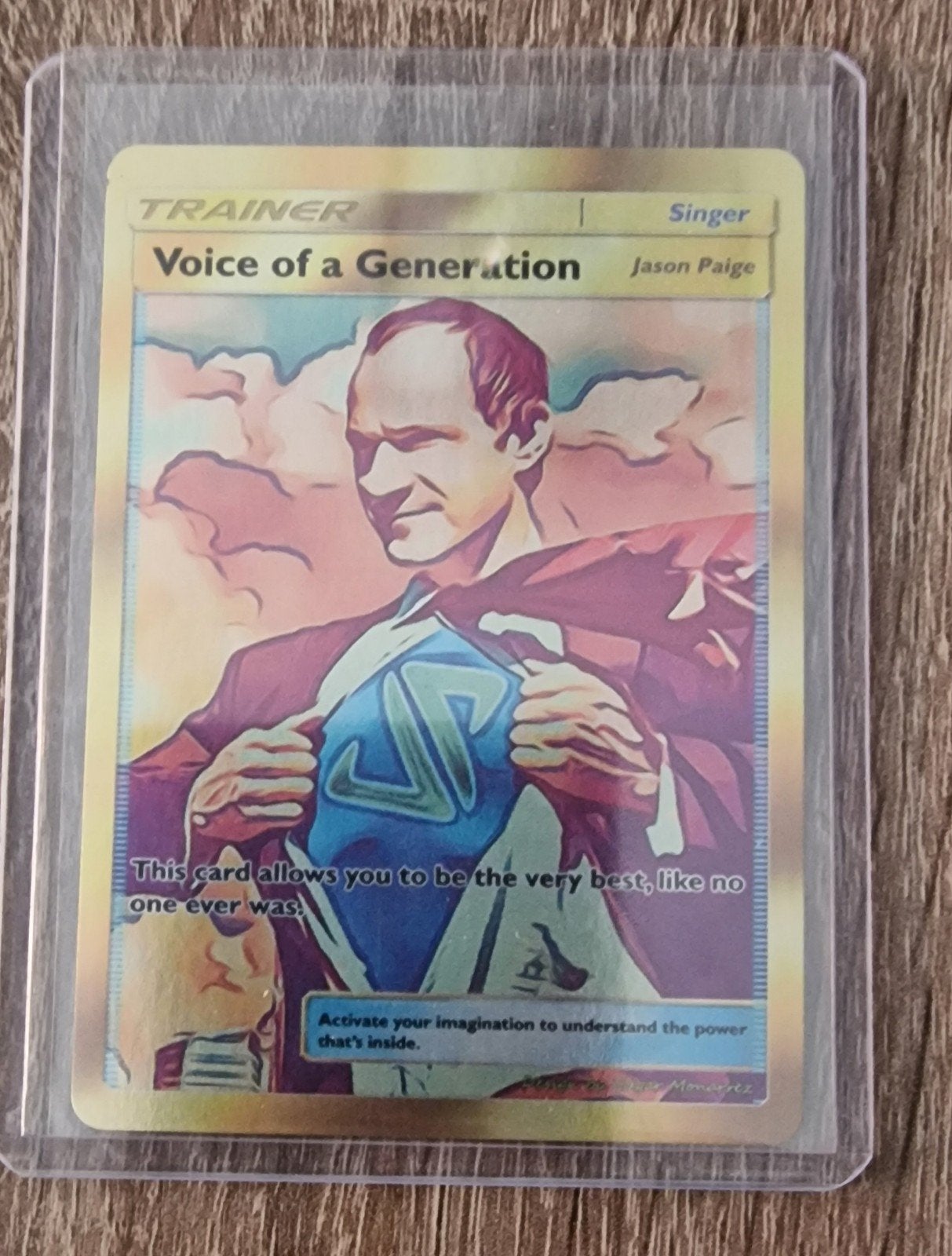 Jason Paige Trainer Kaart Pokémon thema song, Ophalen of Verzenden, Zo goed als nieuw, Losse kaart