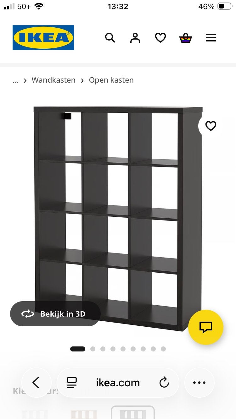 Kallax kast, Ophalen, Gebruikt, 100 tot 150 cm, 100 tot 150 cm