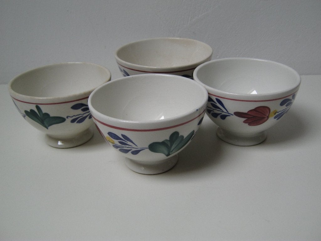 Set van 4 Royal Boch Holland Sphinx kommen, Gebruikt, Keramiek, Landelijk/Boerenbont, Ophalen of Verzenden