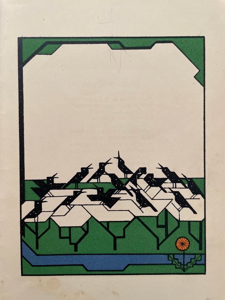 Lou Loeber, Gouden Vlinders, originele litho uit 1927. Nr.3, Ophalen of Verzenden