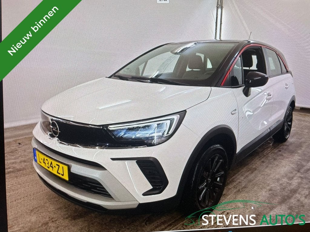 Opel Crossland 1.2 Turbo GS Line STOEL&STUUR VERWARMING / NA, Auto's, 21 km/l, Gebruikt, 1199 cc, Wit