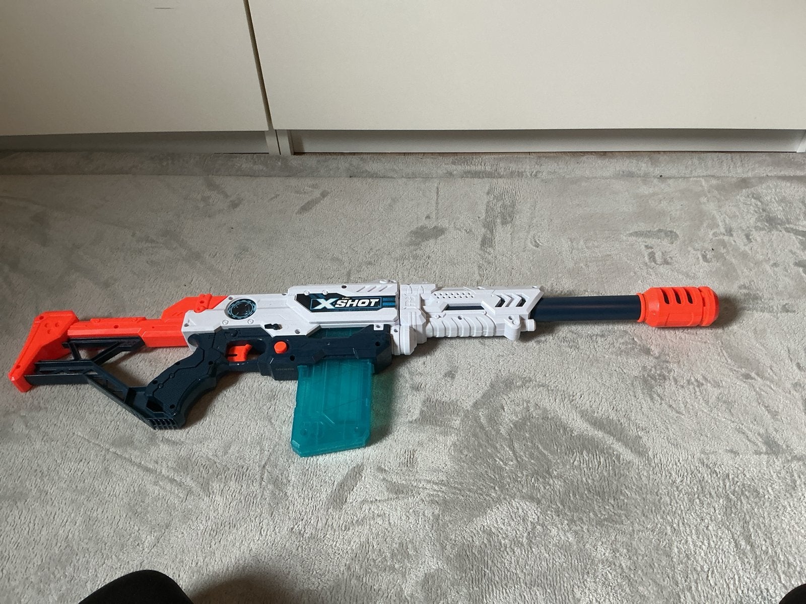 X-Shot Nerf Gun met magazijn, Kinderen en Baby's, Speelgoed | Buiten | Actiespeelgoed, Ophalen of Verzenden, Gebruikt