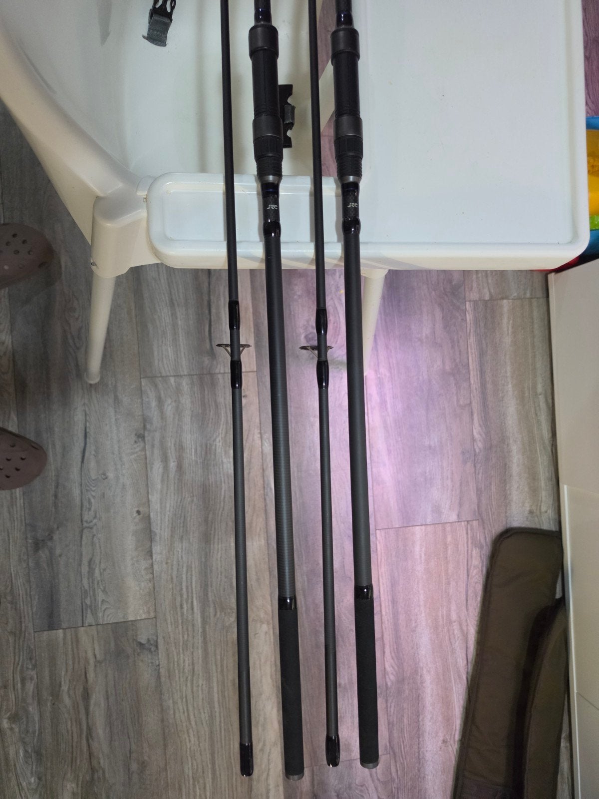 JRC Contact 12ft 3lb 2 als nieuwe hengels, Watersport en Boten, Ophalen, Zo goed als nieuw, Werphengel