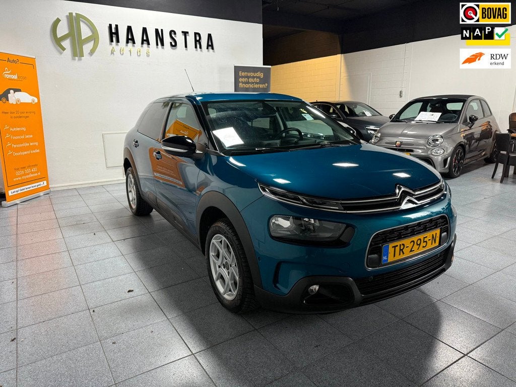 Citroen C4 Cactus 1.2 PureTech Feel Navigatie Camera Dealer, Voorwielaandrijving, Stof, 1199 cc, Blauw