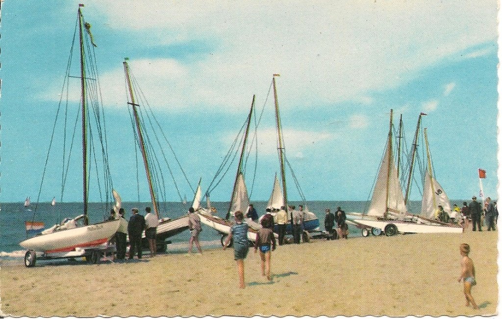 Noordwijk Strand., Ophalen of Verzenden, 1960 tot 1980, Ongelopen, Zuid-Holland