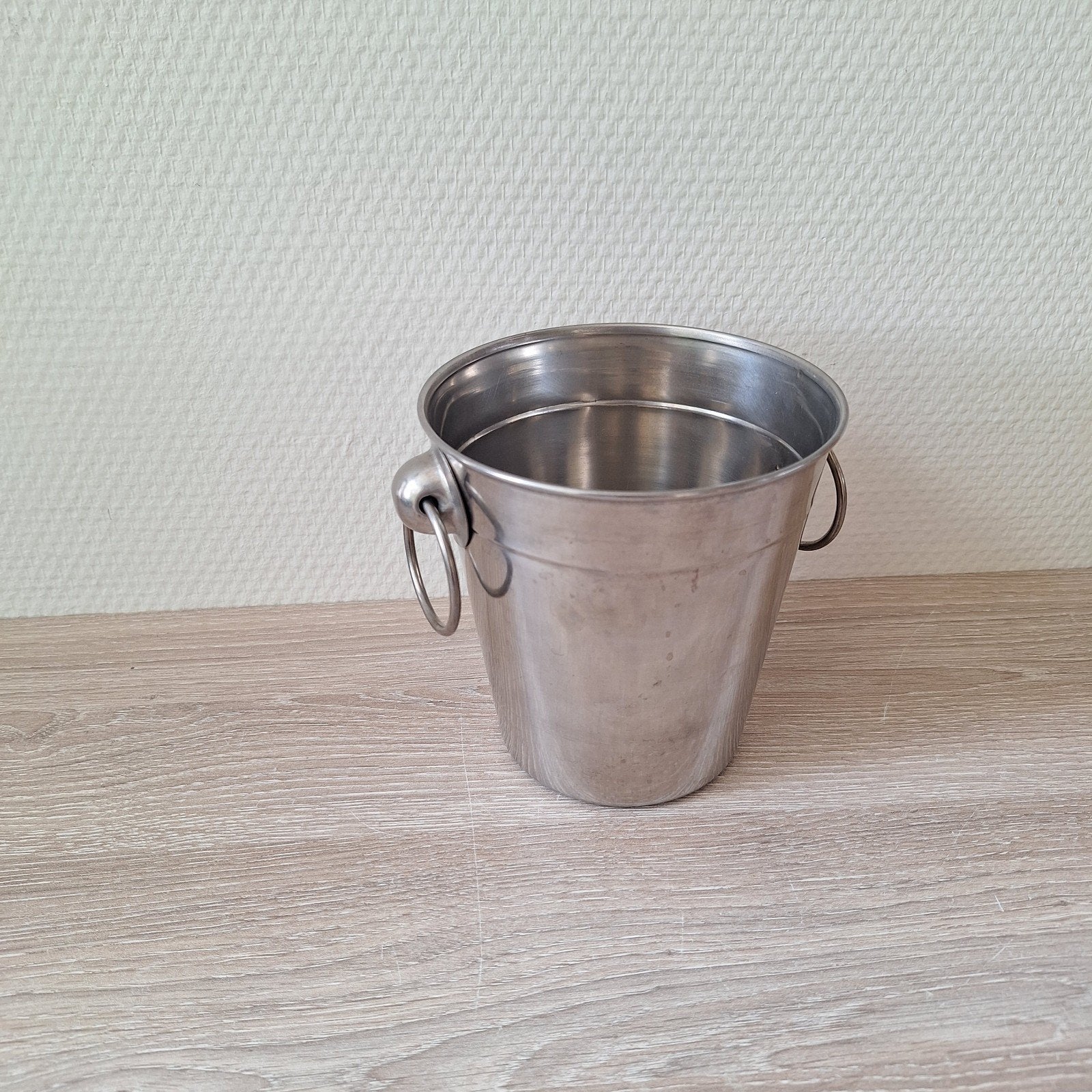Chroom/metalen/rvs flesjes koeler flessen koeler, Flessenkoeler, Ophalen of Verzenden, Zo goed als nieuw