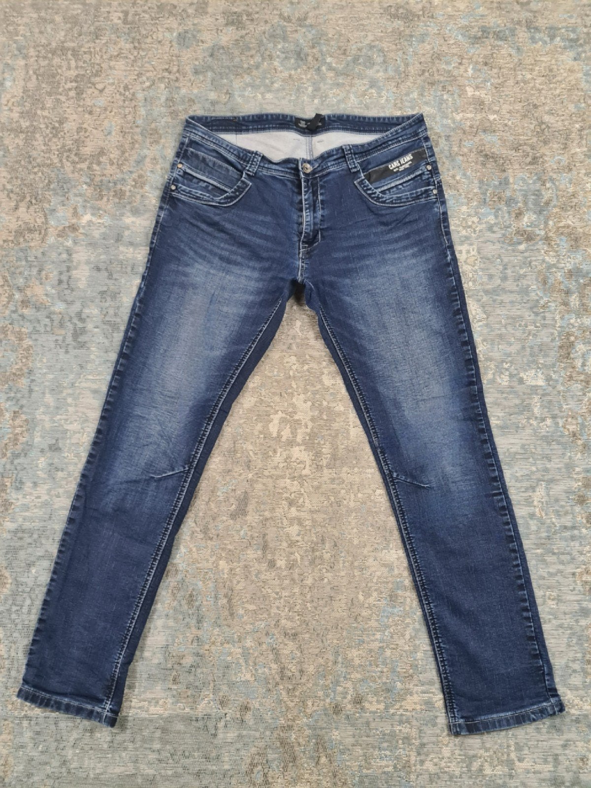Cars jeans BLACKSTAR W34 L32 Tapered STRETCH Bronno3432, Kleding | Heren, Blauw, Zo goed als nieuw, W33 - W34 (confectie 48/50)