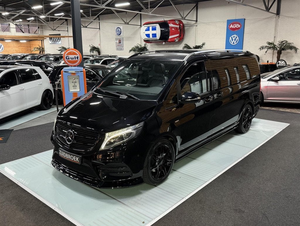 Mercedes-Benz V-Klasse AMG 7-pers! Vol optie! Leer! Avantgar, Auto's, Mercedes-Benz, Automaat, Gebruikt, 7 stoelen, Zwart