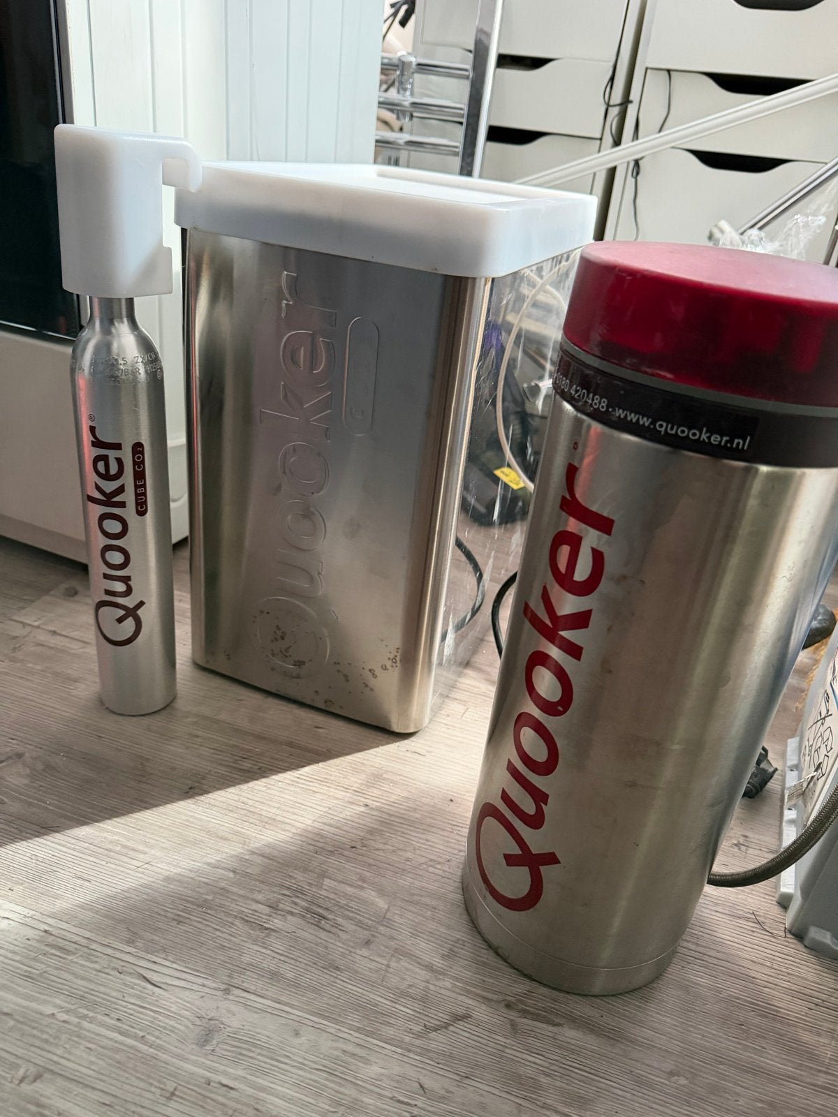 Quooker CUBE en boiler - Direct kokend en bruisend water, Ophalen of Verzenden, Zo goed als nieuw