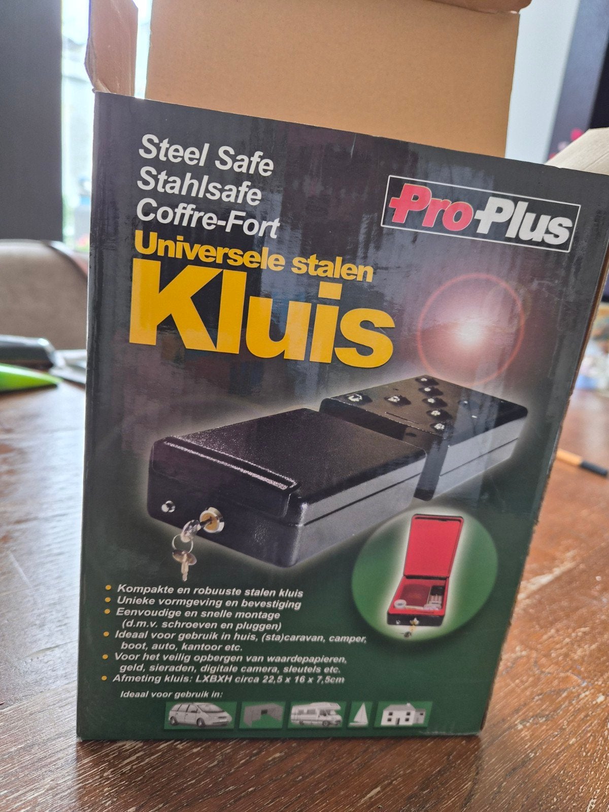 ProPlus Universele Stalen Kluis - Compact en Robuust, Ophalen of Verzenden, Nieuw