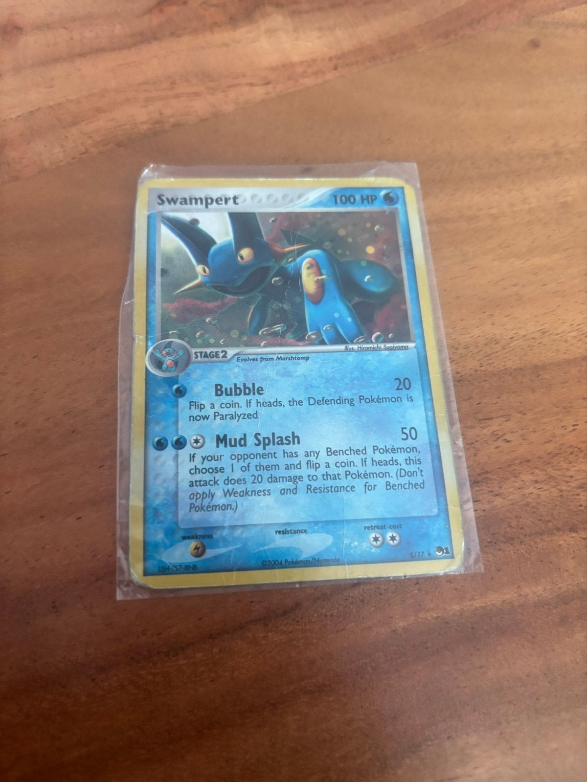 Swampert Pokémon Kaart - 2004 Holo Rare, Verzenden, Gebruikt, Losse kaart, Foil