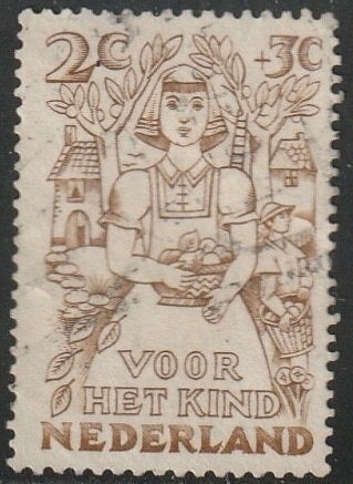 Nederland 1949 544 Kind 2c, Gest, Ophalen of Verzenden, Na 1940, Gestempeld
