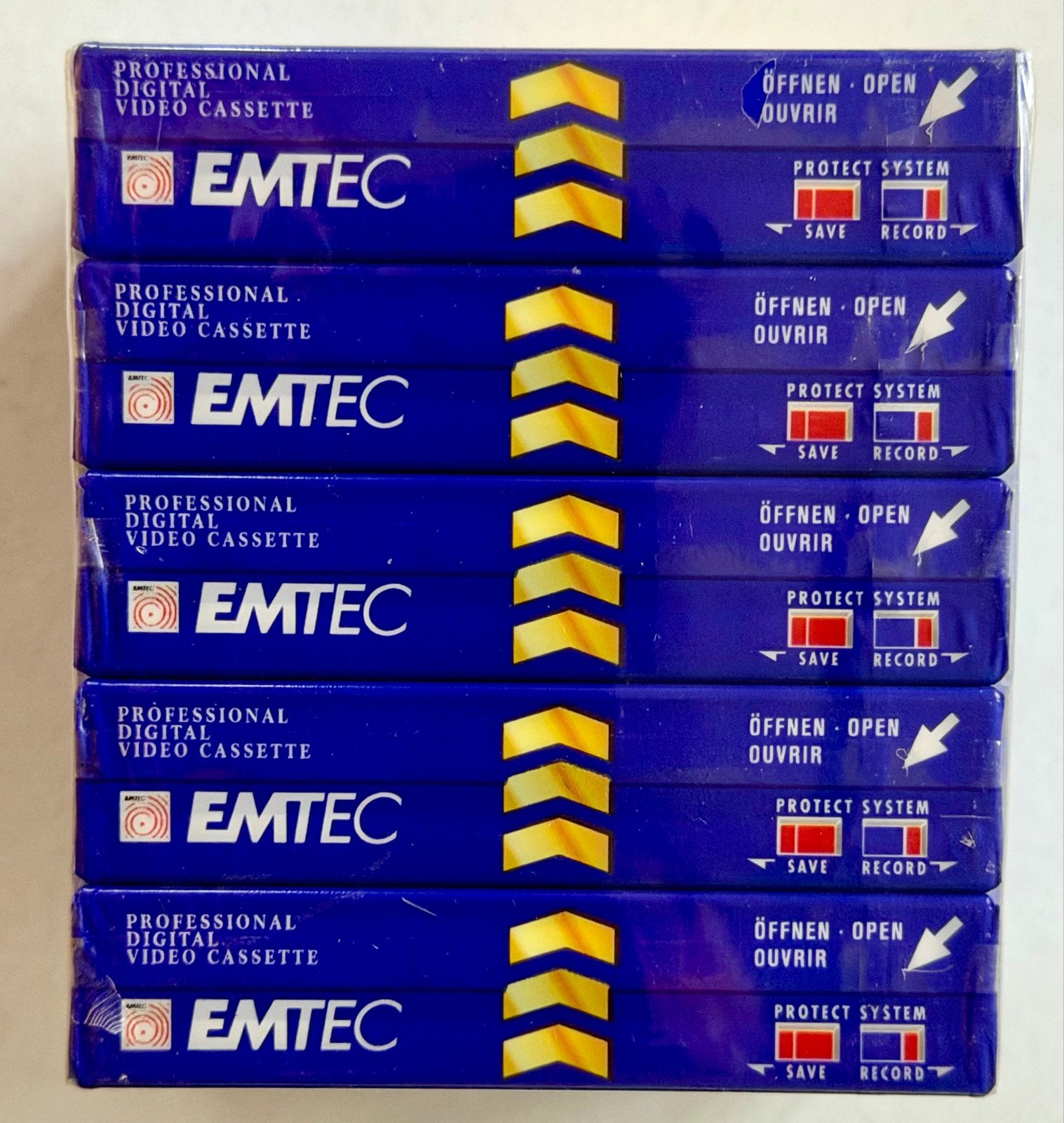 5-pack Emtec (BASF) Professional Mini DV Cassettes, Overige merken, Mini dv, 20x of meer, Nieuw