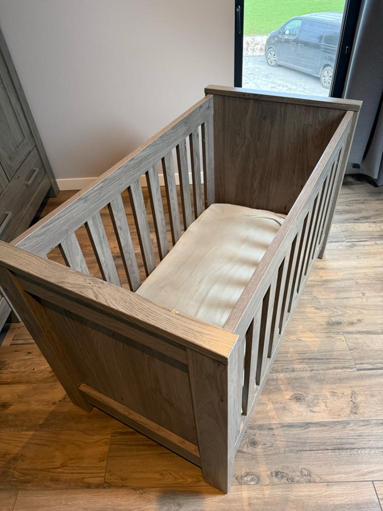 Ledikant met gebruikerssporen - babybedje, Ophalen, Gebruikt, 90 cm, Eenpersoons