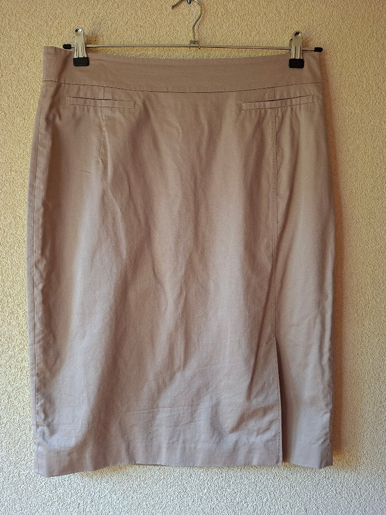 Esprit kokerrok maat 42, Verzenden, Beige, Maat 42/44 (L), Zo goed als nieuw