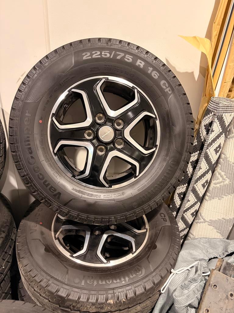 Fiat Ducato velgen + winterbanden 225/75 R16C Heavy 5x130, Bestelwagen, 16 inch, 225 mm, Winterbanden