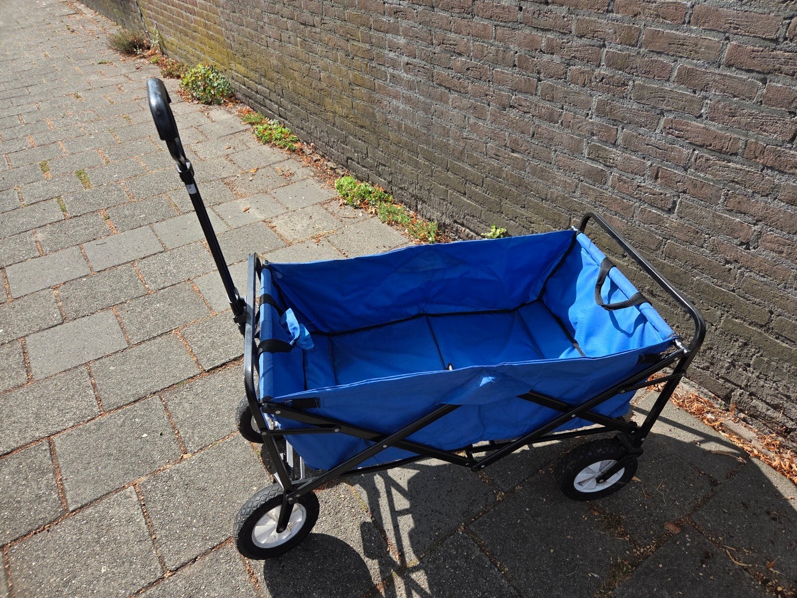 Opvouwbare bolderkar - Blauw, Ophalen, Opvouwbaar, Gebruikt