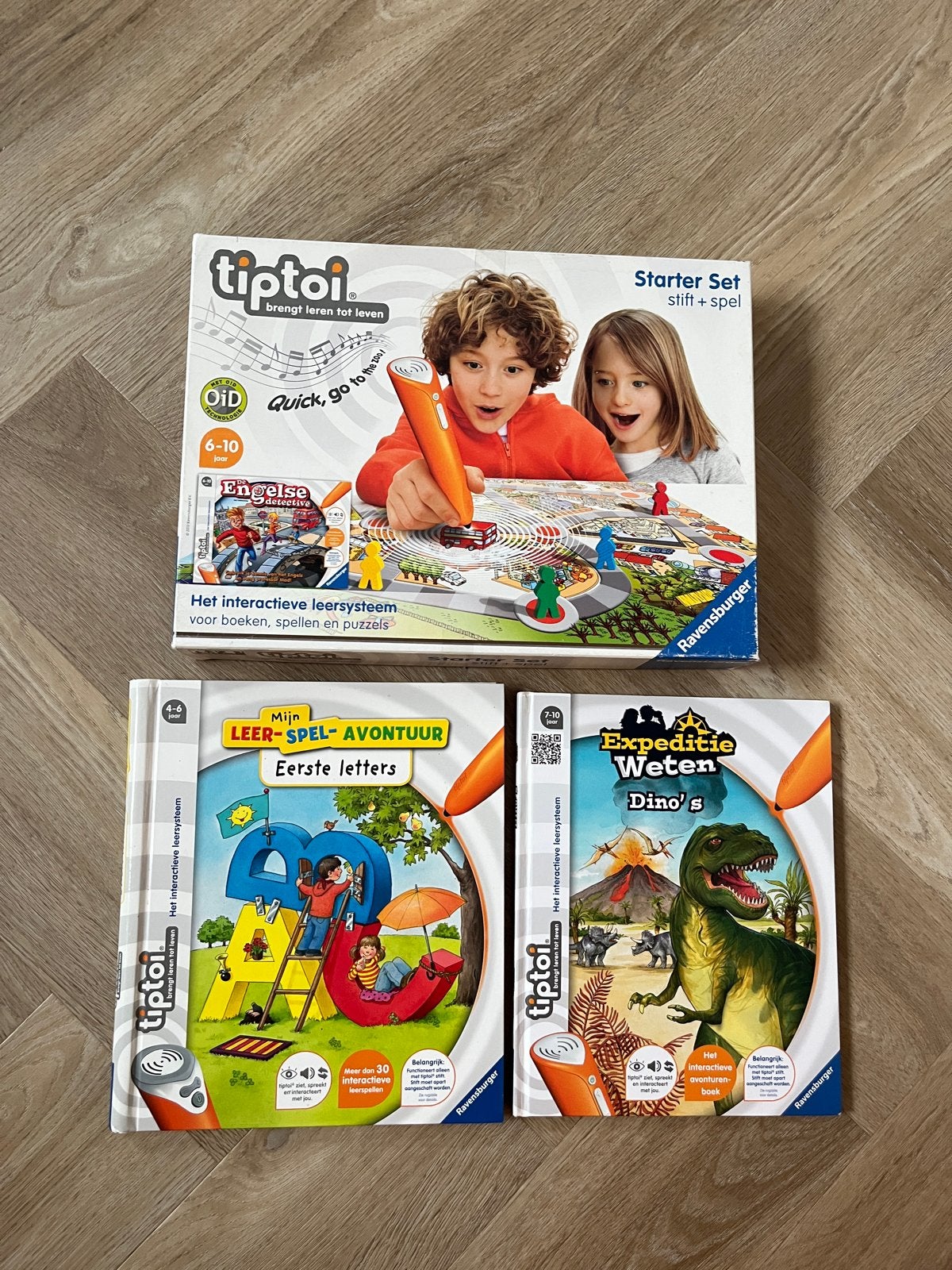Tiptoi Engels Detective spel + 2 books (exc pen), Ophalen of Verzenden, Zo goed als nieuw, Taal en Lezen
