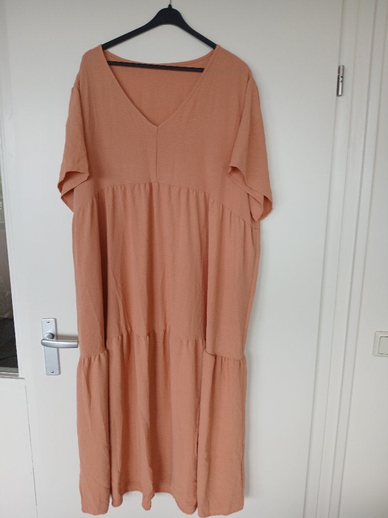 Oranje jurk maat 4XL, Maat 46/48 (XL) of groter, Nieuw, Oranje, Ophalen of Verzenden