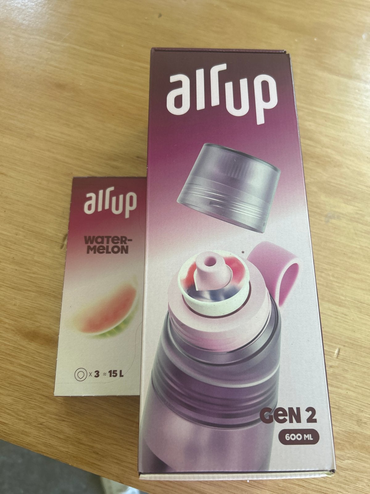 Air Up Gen 2 drinkfles met Watermelon pod - Nieuw in doos, Sport en Fitness, Bidons, Ophalen of Verzenden, Nieuw