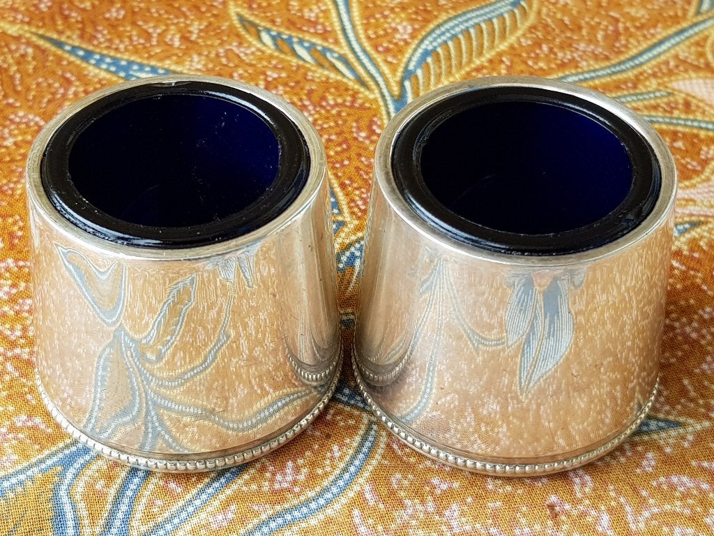 Mooi stel antieke peper en zout vaatjes uit Engeland., Ophalen of Verzenden