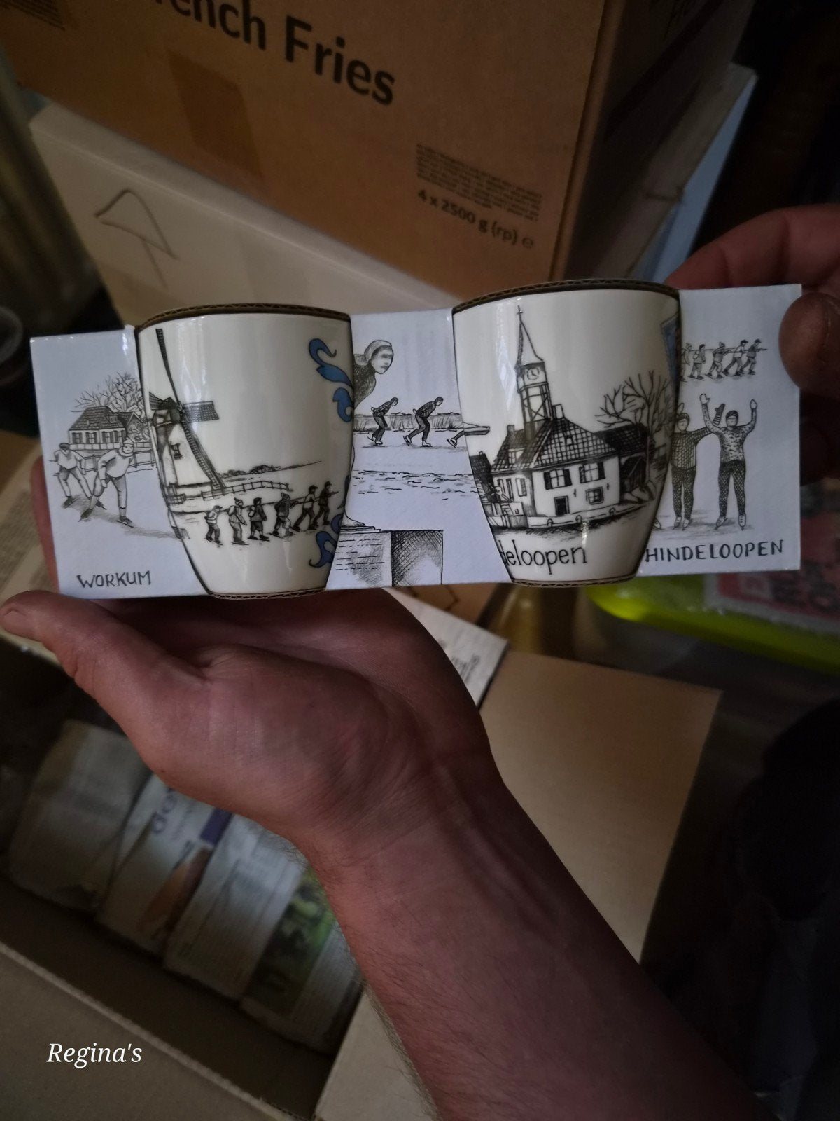 Elfstedentocht Servies, Ophalen