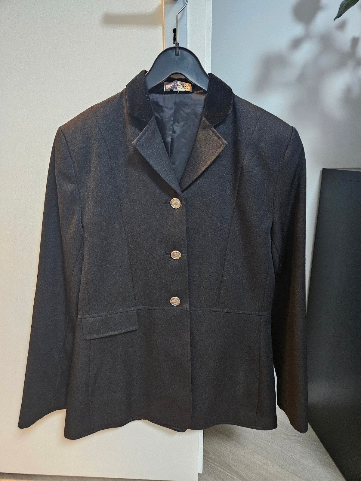 Harry's Horse wedstrijdjasje maat 164, Dieren en Toebehoren, Paardrijkleding, Gebruikt, Kinderen, Ophalen of Verzenden, Zwart