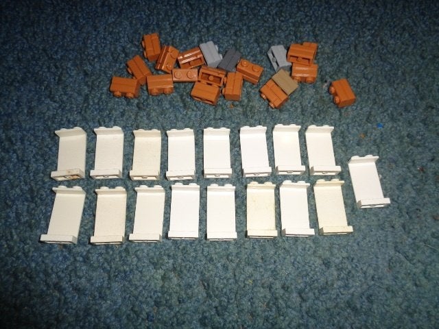 Partij M620 = Lego panels en muurstenen, Lego, Lego, Gebruikt, Lego