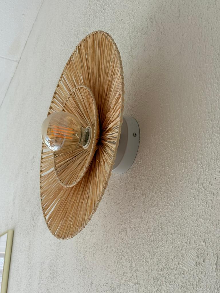 Rotan wandlamp Karwei Lois, Ophalen, Zo goed als nieuw