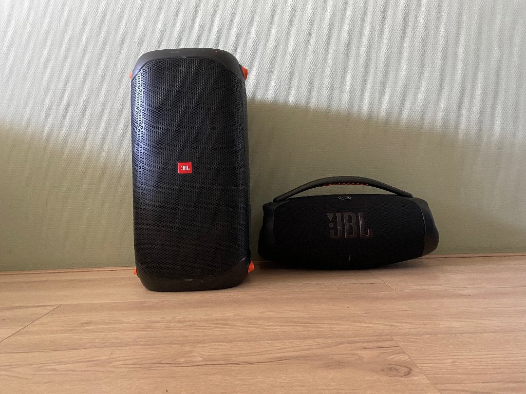 JBL PartyBox 110 & JBL Boombox 3 te huur!, Stereo speakers, Ophalen of Verzenden, 120 tot 150 watt, JBL