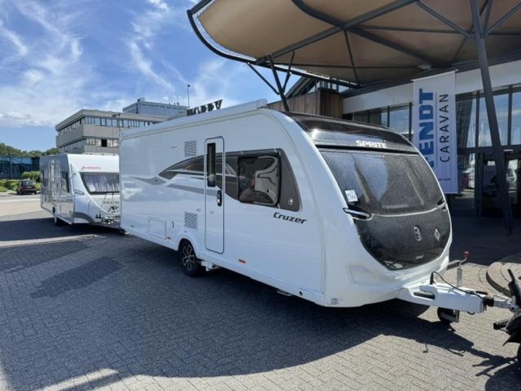 Sprite Cruzer 550 SR 2024 Airco,Mover,Thule!!!, Caravans en Kamperen, Bedrijf, 5 tot 6 meter, Sprite, Tot en met 4