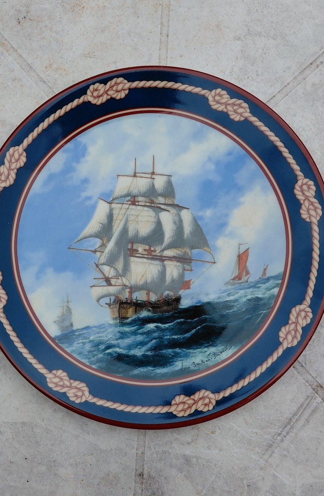 Bradex Royal Doulton 'Endeavour' Zeilschip Sierbord, Ophalen of Verzenden