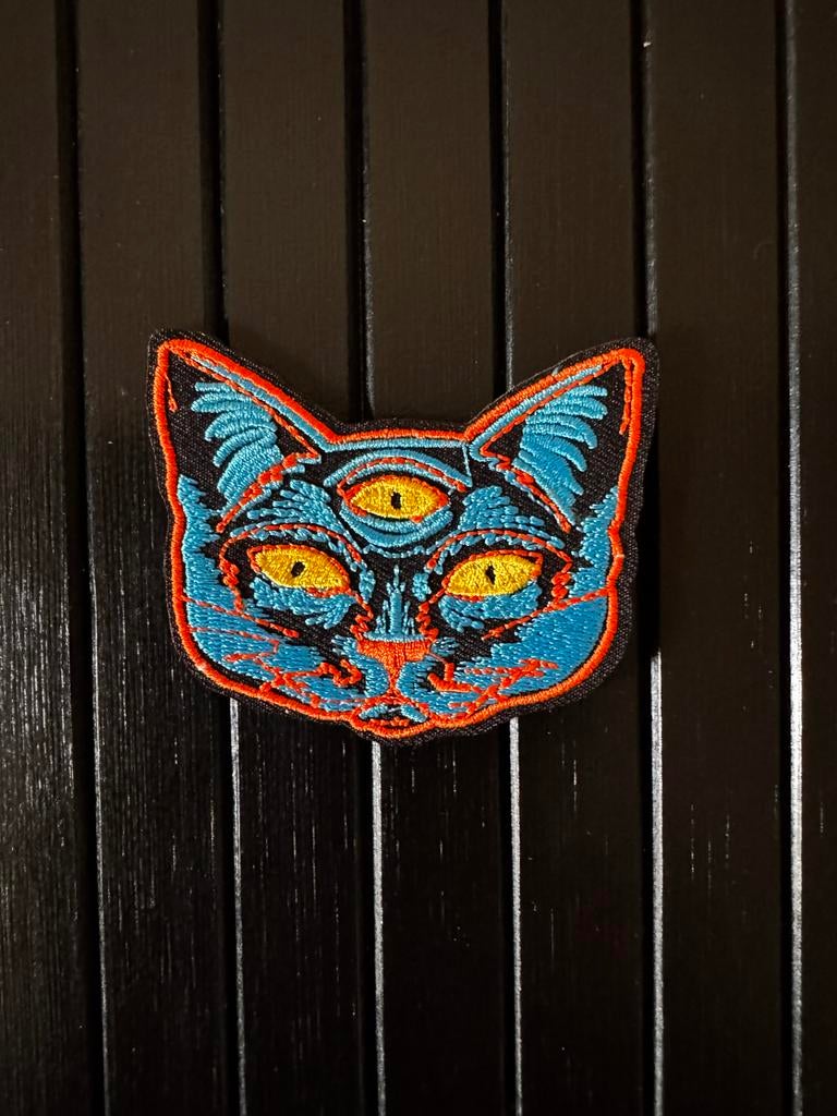 Kattenkop patch met drie ogen, Ophalen, Nieuw, Overige applicaties