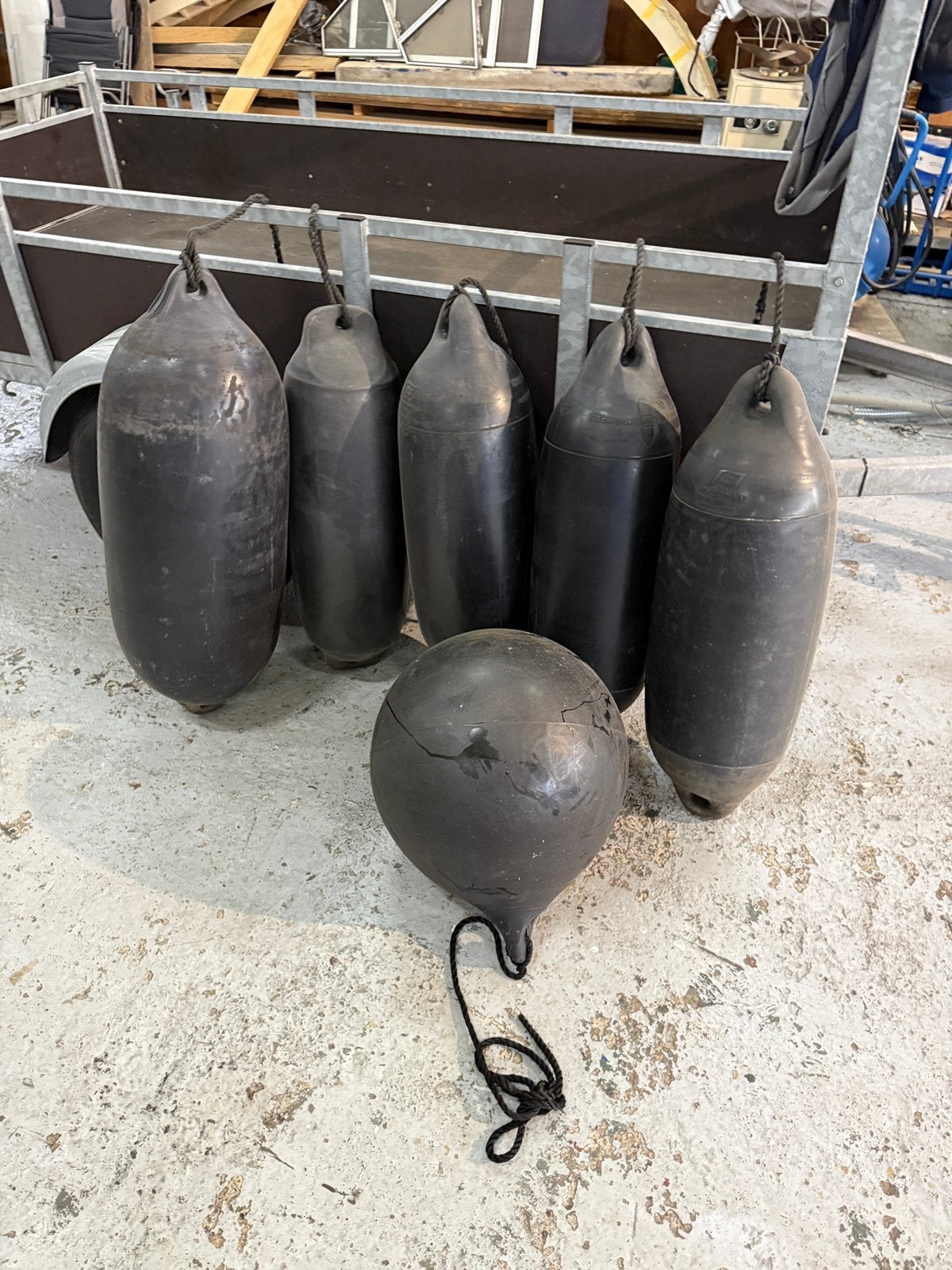 Fenders / stootwillen, Ophalen, Gebruikt, Ankeren en Afmeren, Zeilboot of Motorboot