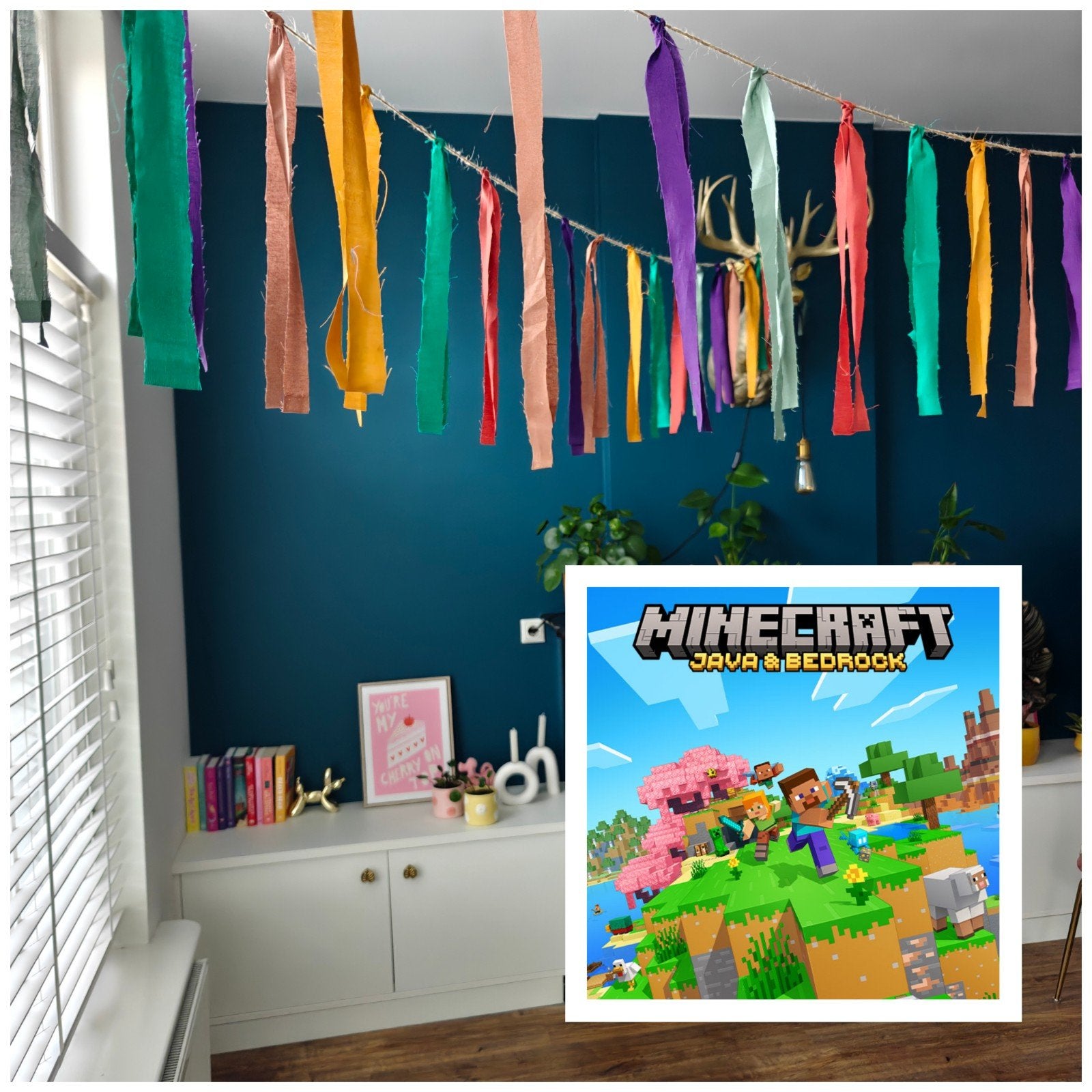 Minecraft slinger voor kinderfeestjes, Ophalen of Verzenden, Nieuw, Versiering