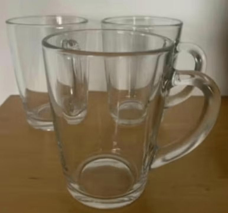 3 theeglazen, theeglas, glazen thee, Huis en Inrichting, Glas of Glazen, Gebruikt, Ophalen of Verzenden, Glas