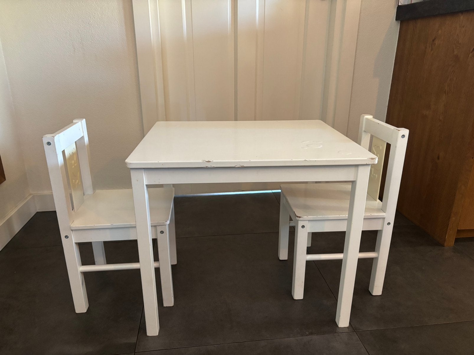 Kinder tafel met stoeltjes, Ophalen, Gebruikt, Tafel(s) en Stoel(en)