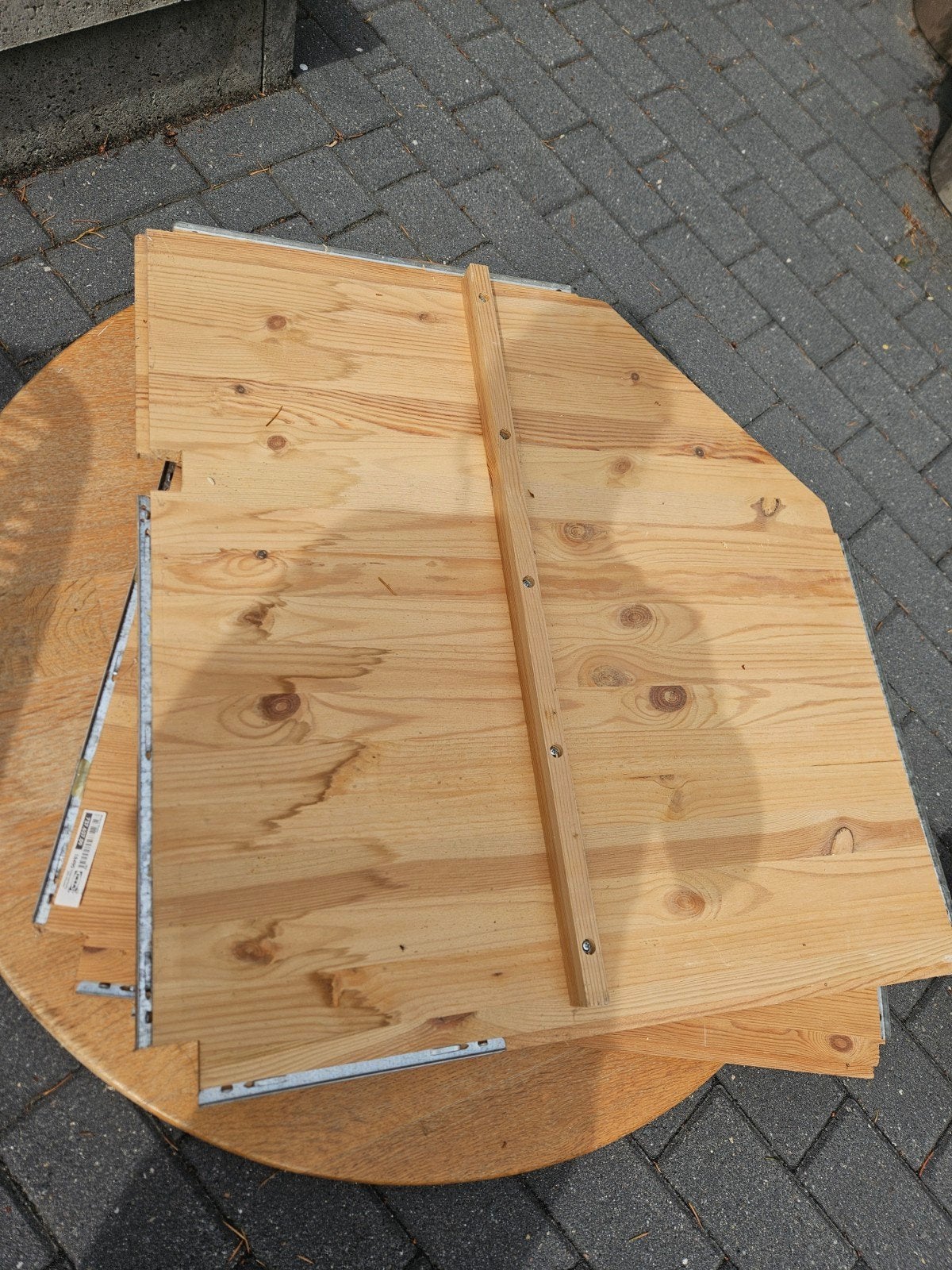 Grenen hoekschappen voor Ikea stellingkast, Ophalen, Gebruikt